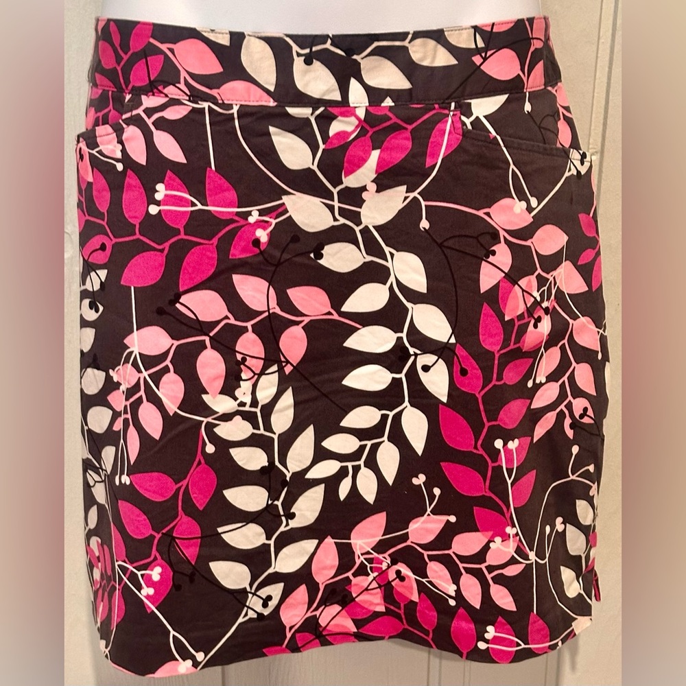 Lady Hagen Breast Cancer Awareness Pink & White Patterned Skort